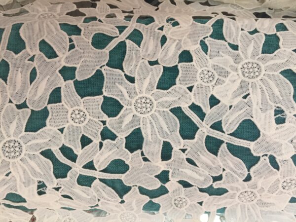 Flower Patterned Polycrochet Fabric