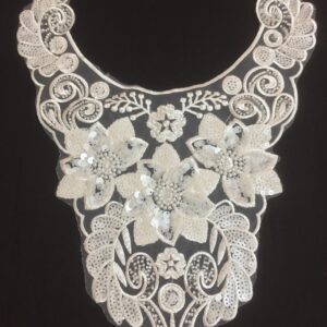 Dazzling Sequin Cascade Neckline