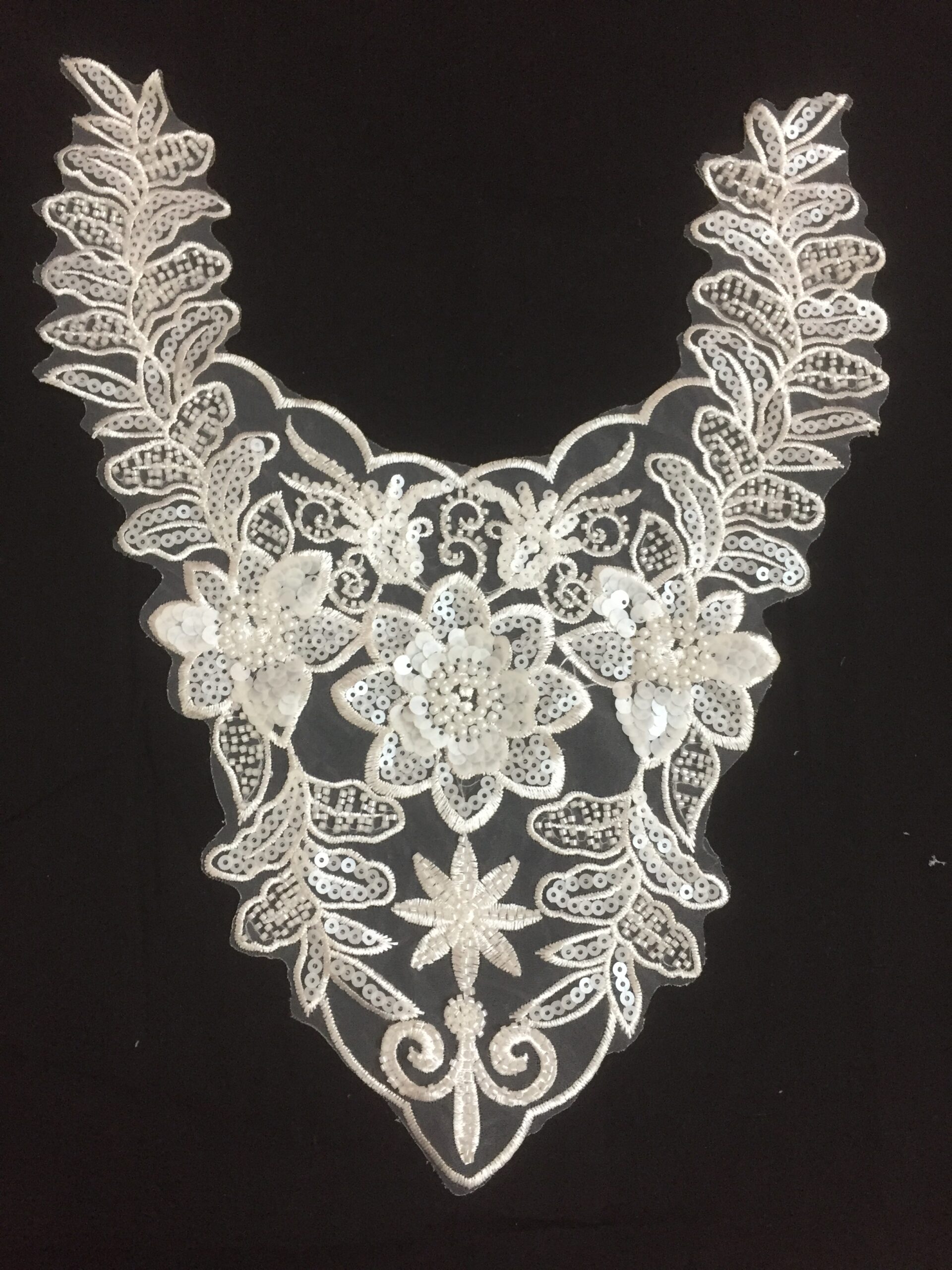 Shimmering Bloom Neckline