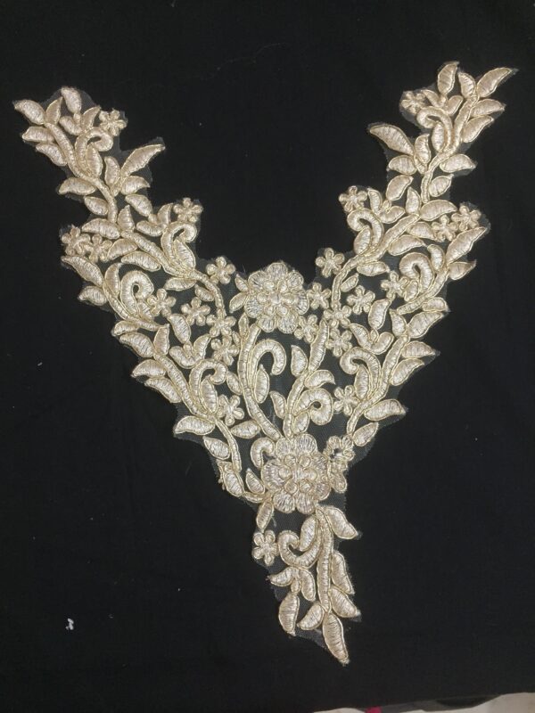 Golden Arabesque Neckline