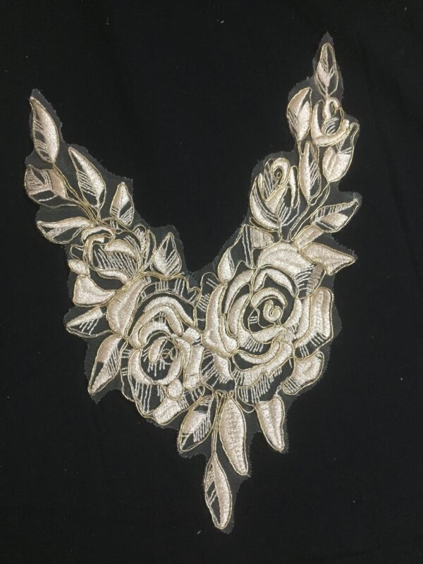 Golden Leaf Cascade Neckline