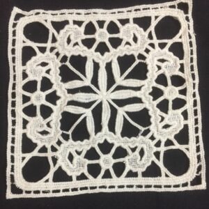 Square Bloom Cotton Crochet Patch