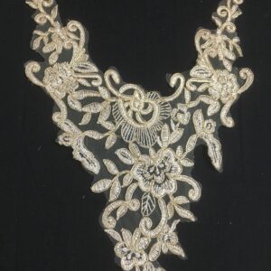 Ethereal Golden Ethnic Neckline