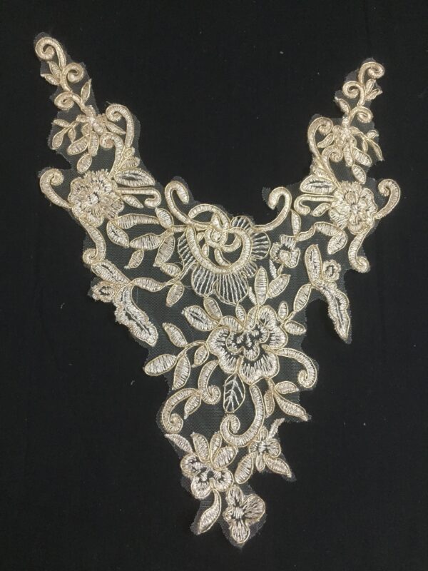 Ethereal Golden Ethnic Neckline