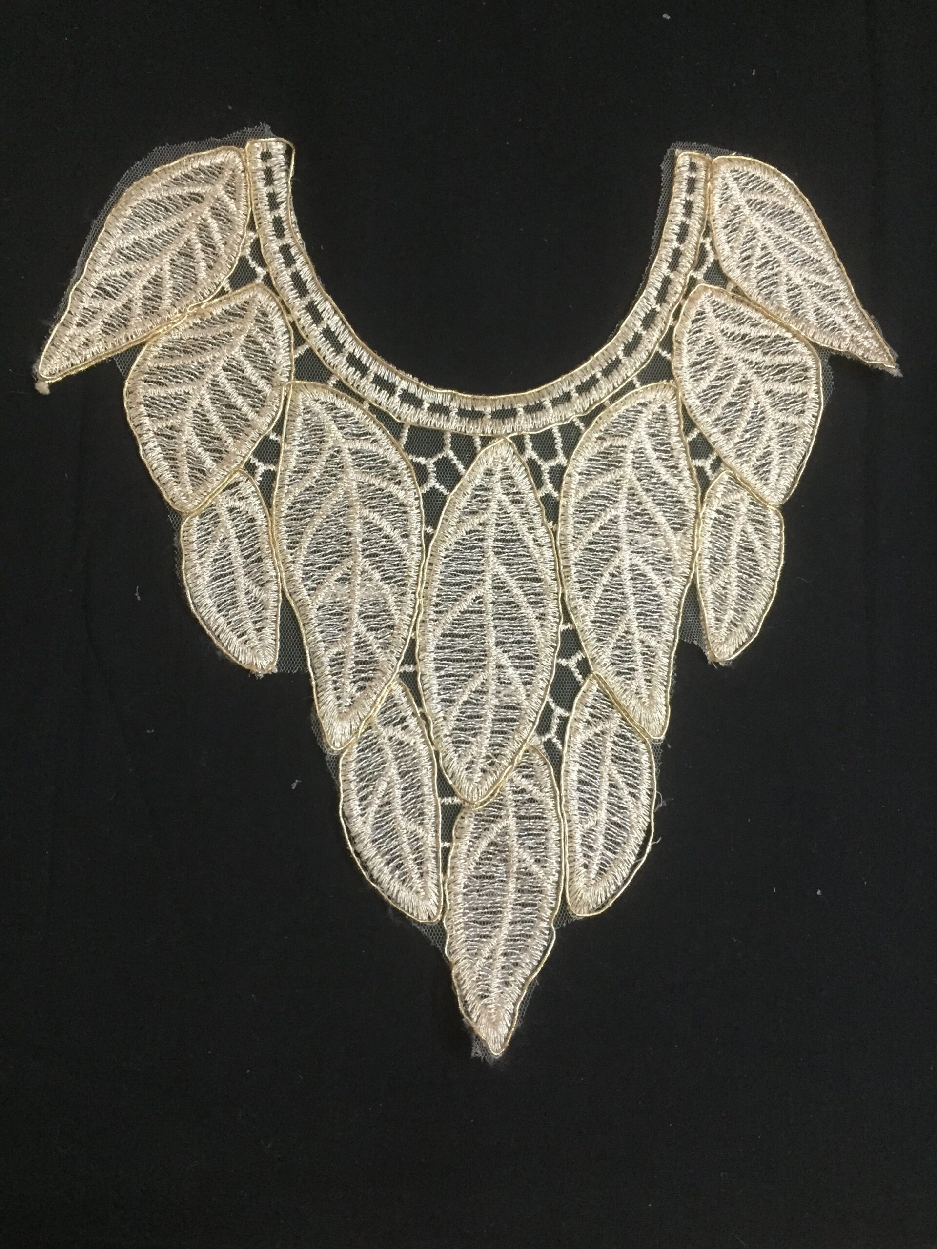 Golden Leafy Cascade Neckline