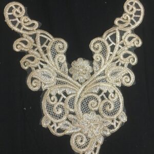 Golden Filigree Embrace Neckline