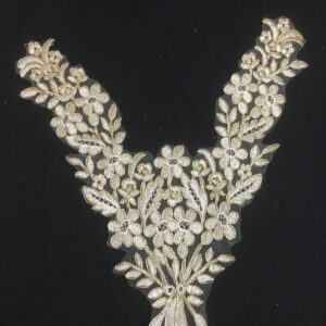 Radiant Gold Bloom Neckline