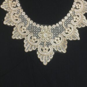 Gold Filigree Neckline