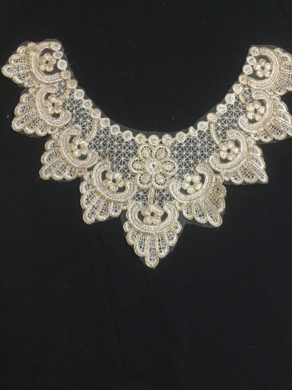 Gold Filigree Neckline