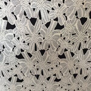 Polycrochet floral fabric