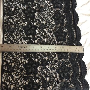 Noir Flower Polycrochet Black Lace
