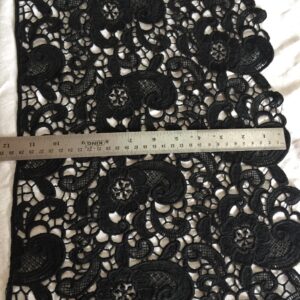 Midnight Bloom Polycrochet Black Lace