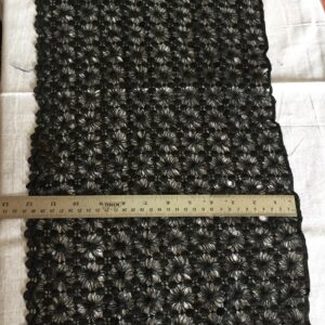 Black Dandelace Polycrochet Lace