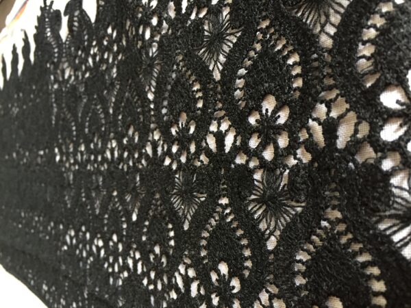 Ebony Elegance Polycrochet Lace - Image 3