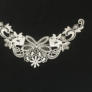 Floral Lace Applique Neckline
