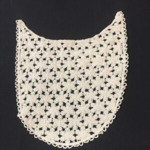 Floral Patterned Cotton Crochet yoke Neck