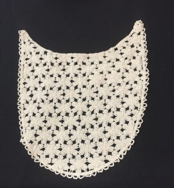 Floral Patterned Cotton Crochet yoke Neck