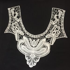 Floral Web Cotton Crochet Neckline