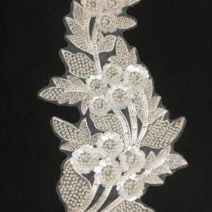 Pearl opulent sequined Net Patch