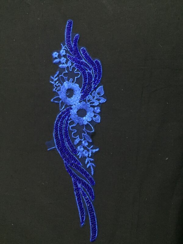 Crystal Wave Bloom sequined Patch - Image 3