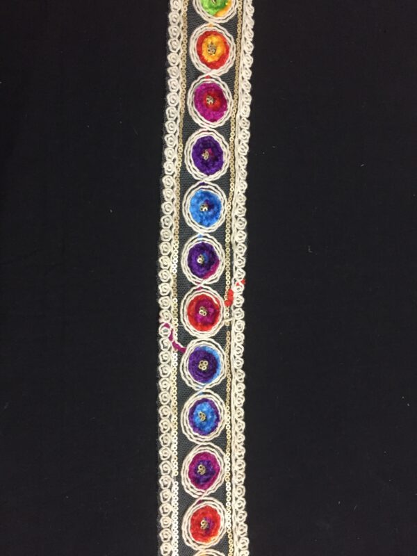 Vibrant Mandala Colorful Lace