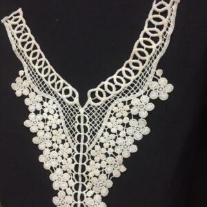 Petite Blossom Cotton Crochet Neckline