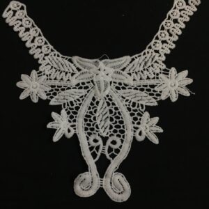 Whimsical Bloom Crochet Neckline