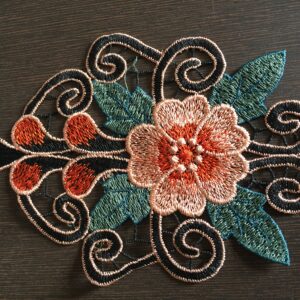 Regal Petal Cotton Crochet Patch
