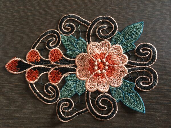 Regal Petal Cotton Crochet Patch
