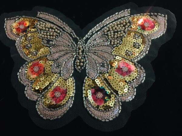 Golden Bloom Butterfly Net Patch