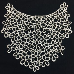 Floral Irish Polycrochet Neckline