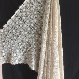 Floral Medallion Crochet Fabric
