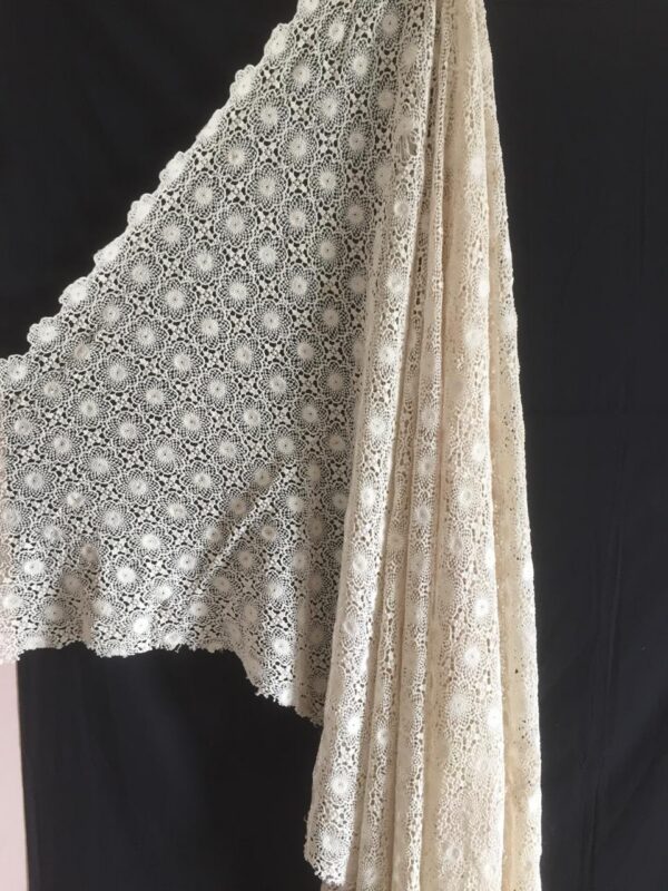 Floral Medallion Crochet Fabric