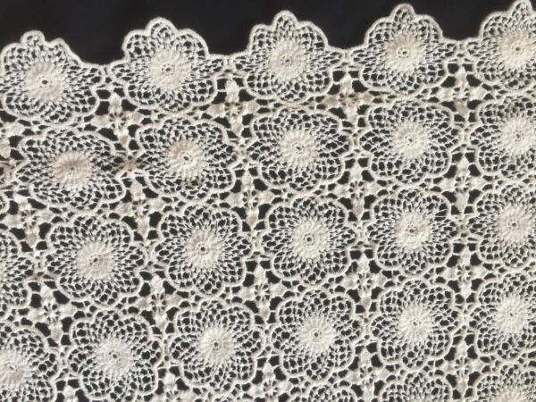 Floral Medallion Crochet Fabric - Image 2