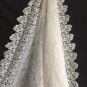 Delicate Scroll PolyCrochet fabric