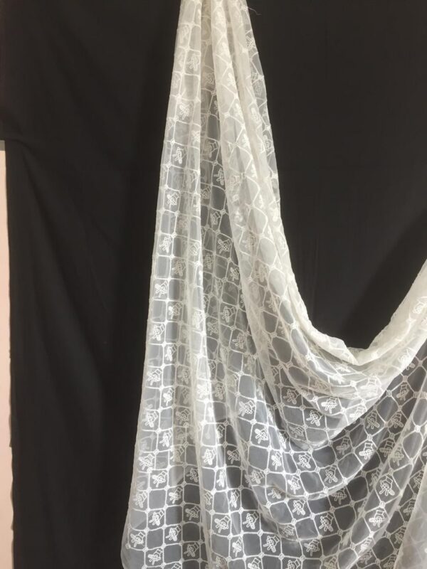 Geometric Nylon Net Fabric