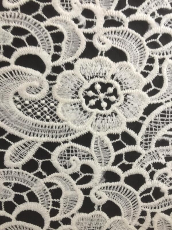 Polycrochet Rose Scroll Pattern fabric - Image 2