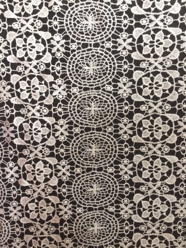 Intricate Paisley Crochet fabric
