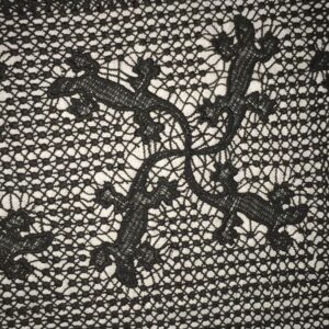 lizard Patterned Polycrochet Fabric