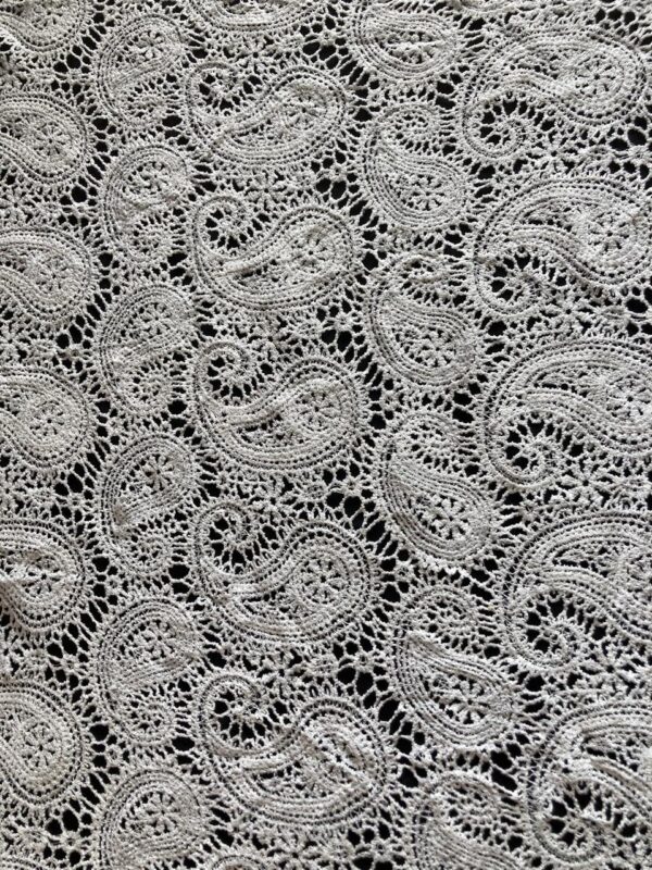 Paisley Whisper Polycrochet Fabric