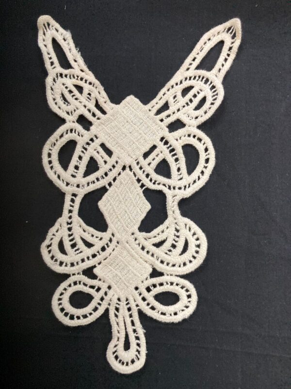 Scrollwork Cotton Crochet Patch