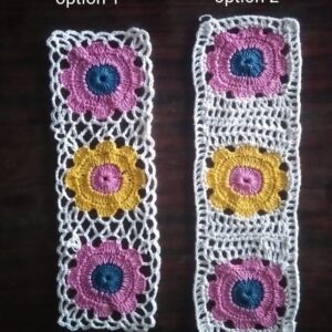 Lace Bloom Cotton Crochet Strip Patch